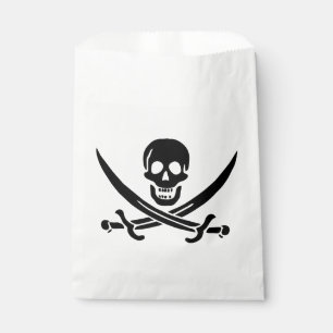 Pirate Flag Skull Crossed Swords Favor Bag