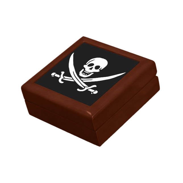 Pirate Flag Skull Crossed Swords Gift Box (Side)
