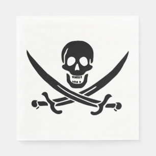 Pirate Flag Skull Crossed Swords Napkins