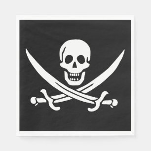 Pirate Flag Skull Crossed Swords Napkins