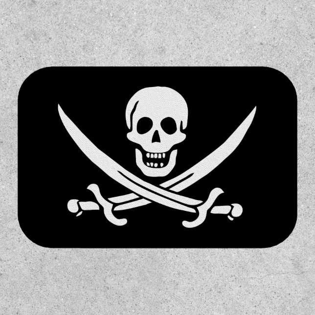 Pirate Flag Skull Crossed Swords Patch (Front)
