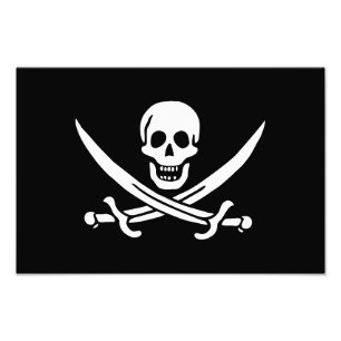 Pirate Flag Skull Crossed Swords Photo Print