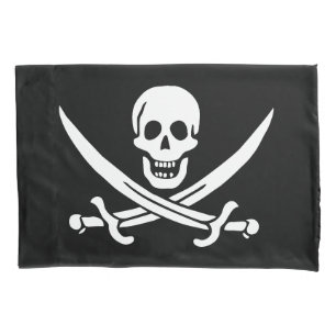 Pirate Flag Skull Crossed Swords Pillow Case