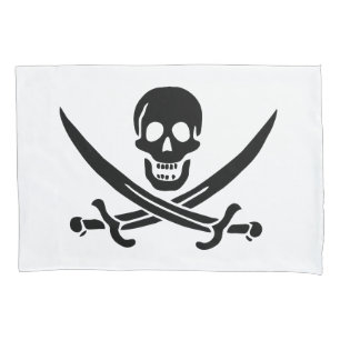 Pirate Flag Skull Crossed Swords Pillow Case