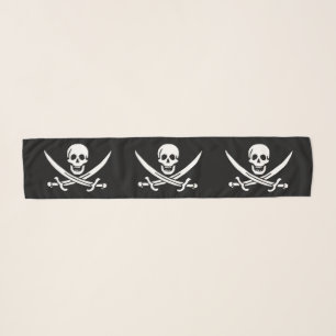 Pirate Flag Skull Crossed Swords Scarf