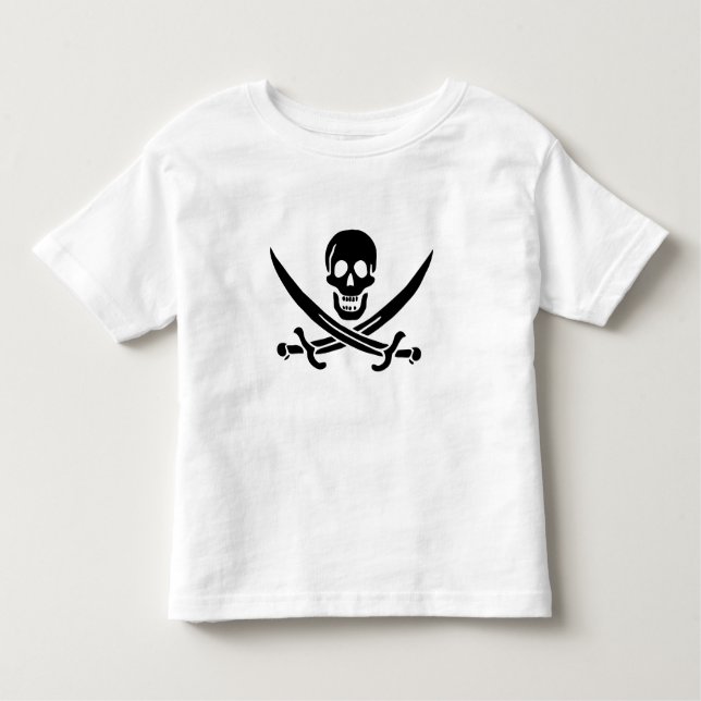 Pirate Flag Skull Crossed Swords Toddler T-shirt (Front)