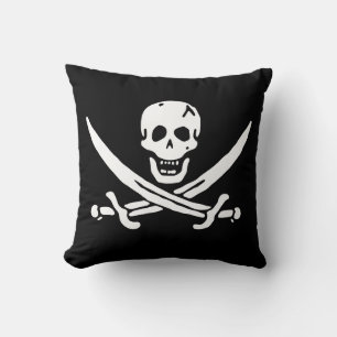 Pirate Flag Throw Pillow