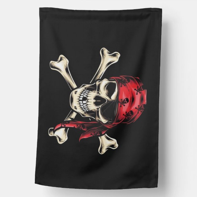 PIRATE FLAGS jolly roger crossbones (Front)