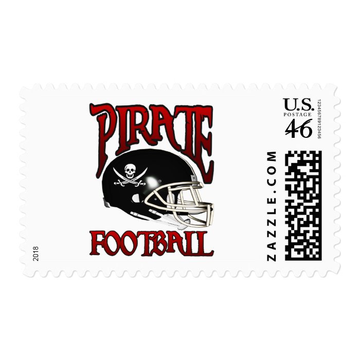 PIRATE FOOTBALL POSTAGE STAMPS