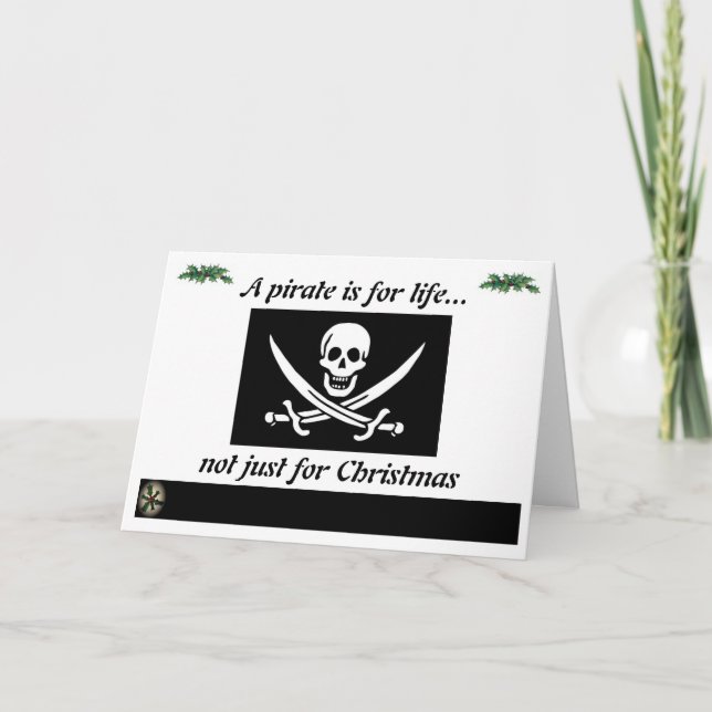 Pirate for Life Holiday Card (Front)