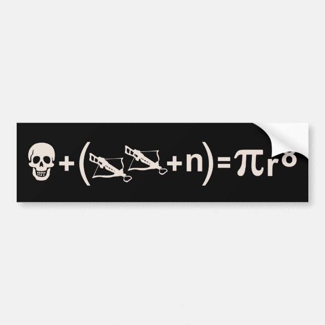 Pirate Formula Bumper Sticker (Front)