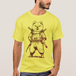 Pirate Fox Character Sword, Skull Hat, and Parrot T-Shirt