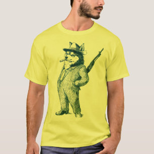 Pirate Fox Character – Sword, Skull Hat, T-Shirt