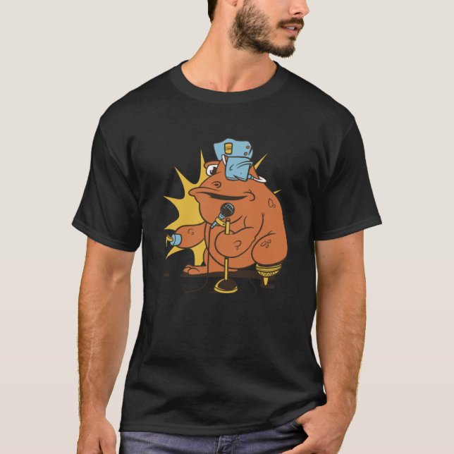 Pirate Frog Sing T-Shirt (Front)