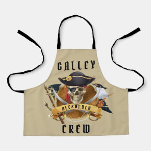 Pirate Galley Crew Personalize  Apron