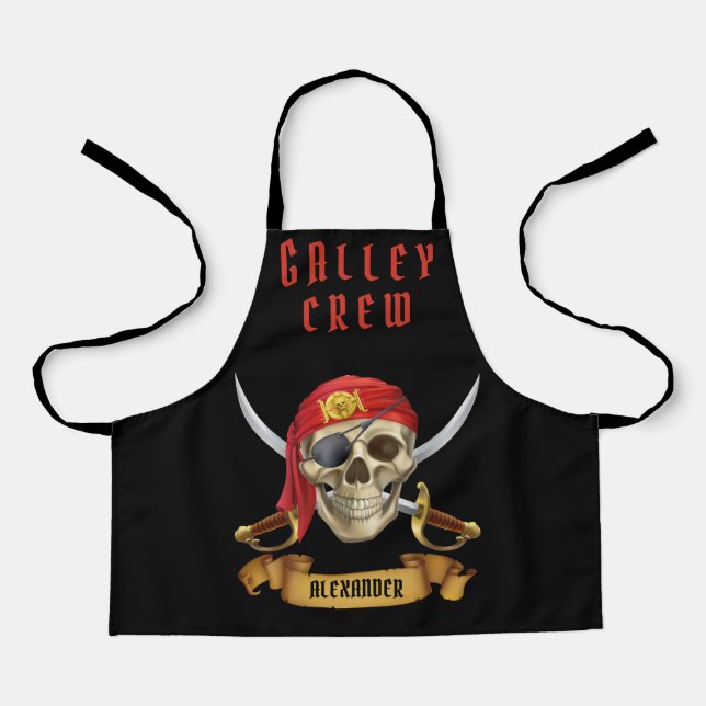 Pirate Galley Crew Personalize  Apron (Front)
