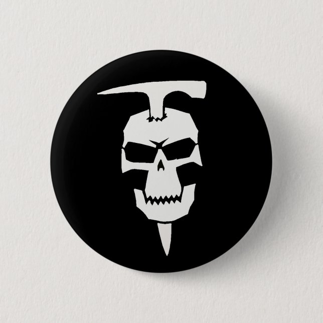 Pirate Geologist Pinback Button (Front)