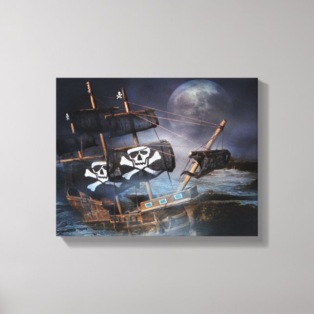 PIRATE GHOST SHIP CANVAS PRINT (Front)