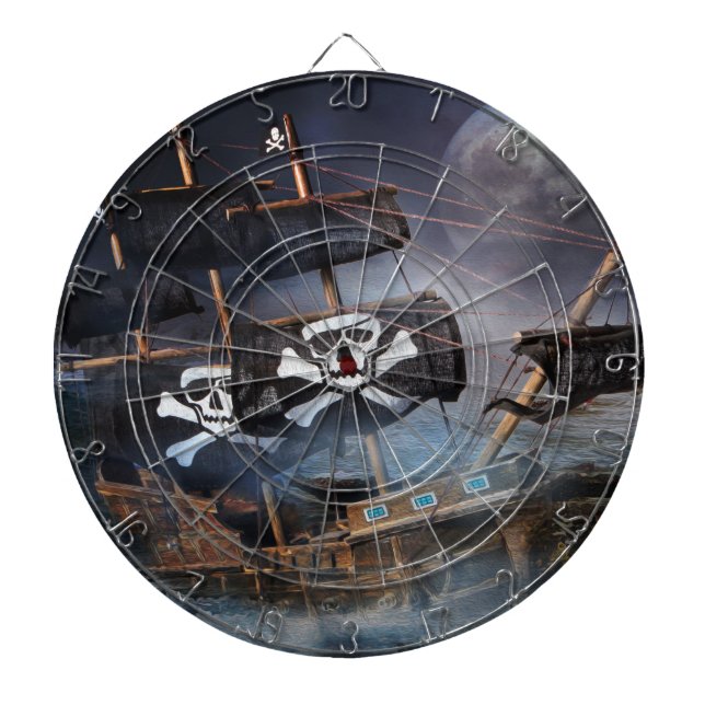 PIRATE GHOST SHIP DART BOARD (Front)