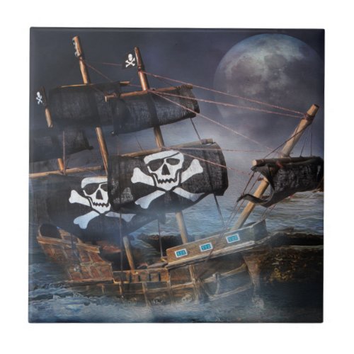 PIRATE GHOST SHIP TILE