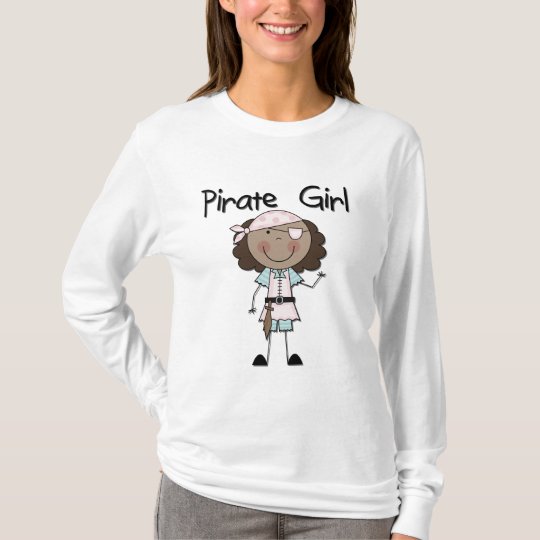 Pirate Girl African American Tshirts and Gifts