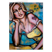 "Pirate Girl" Art Print Card (Front)