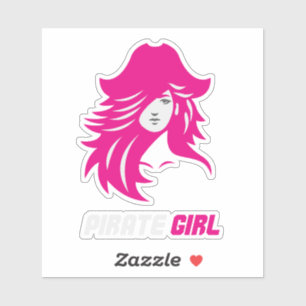 Pirate Girl Baddie Aesthetic Sticker