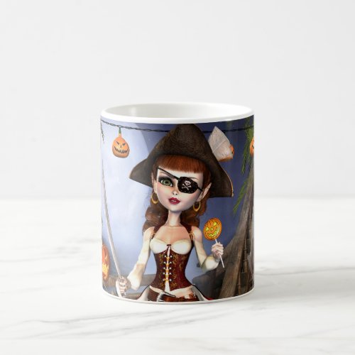 Pirate Girl Halloween Mug