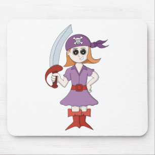 Pirate Girl Mouse Pad
