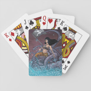 Pirate Girl Playing Cards