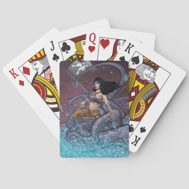 Pirate Girl Poker Cards (Back)