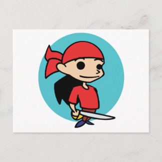 Pirate Girl Postcard