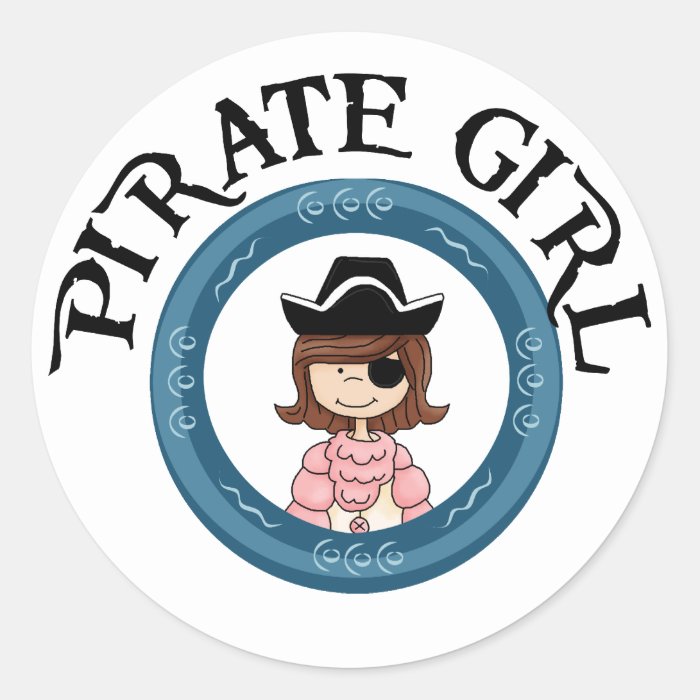 Pirate Girl Stickers
