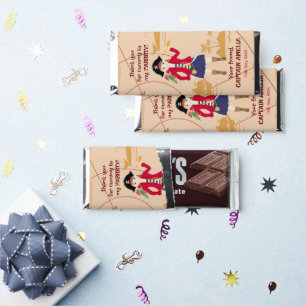 Pirate Girl Treasure Map Fun Birthday Party Hershey Bar Favors