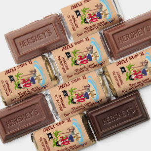 Pirate Girl Treasure Map Fun Birthday Party Hershey's Miniatures