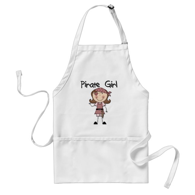 Pirate Girl Tshirts and Gifts Adult Apron (Front)