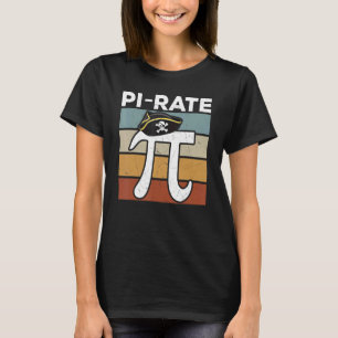 Pirate Girls Boys Pi Symbol 3 14 Math T-Shirt