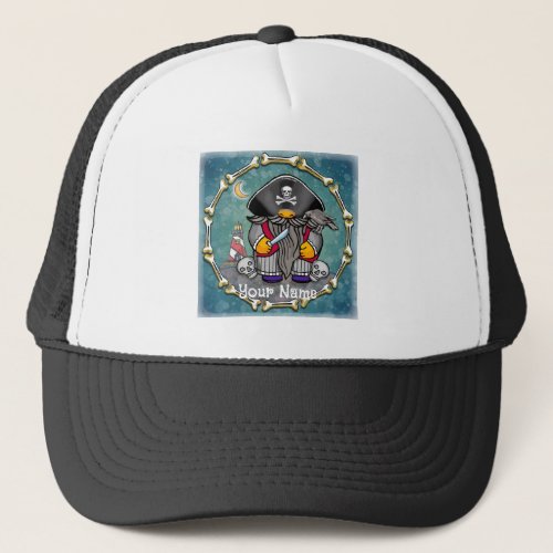 Pirate Gnome custom name Trucker Hat