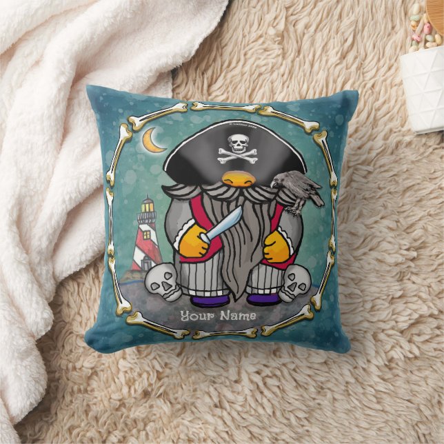 Pirate gnome  throw pillow (Blanket)