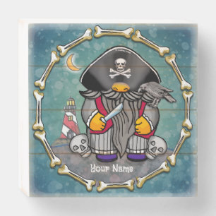 Pirate gnome wooden box sign