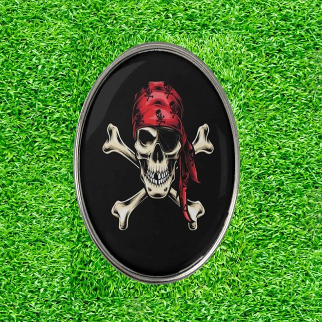 Pirate Golf Gift  Hat Clip (Tee off with treasure!)