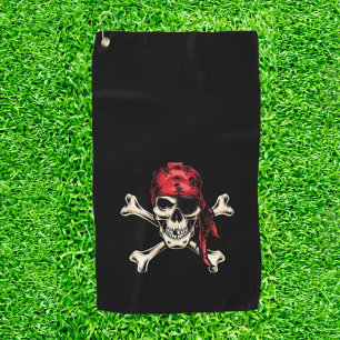 Pirate Golf Gift  Towel