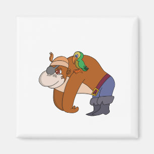 Pirate Gorilla Magnet
