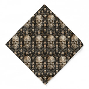 Pirate Gothic Paisley Skulls Bandana
