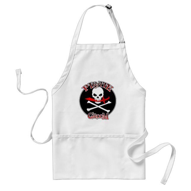 Pirate Groom Adult Apron (Front)