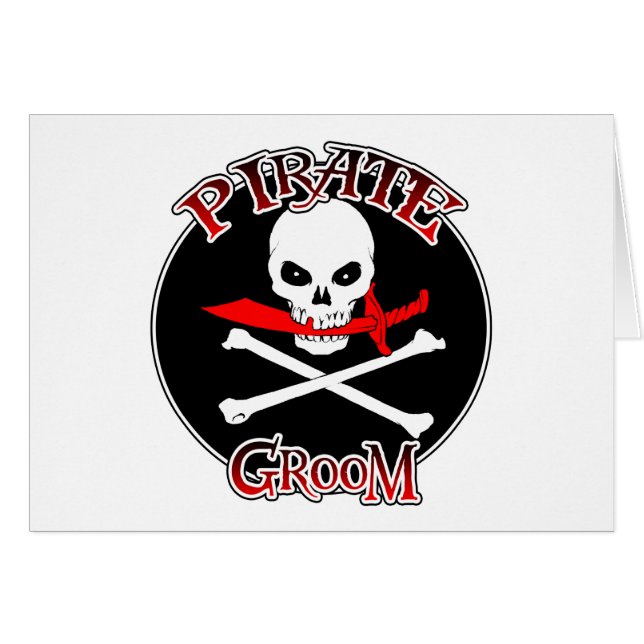 Pirate Groom Cards (Front Horizontal)