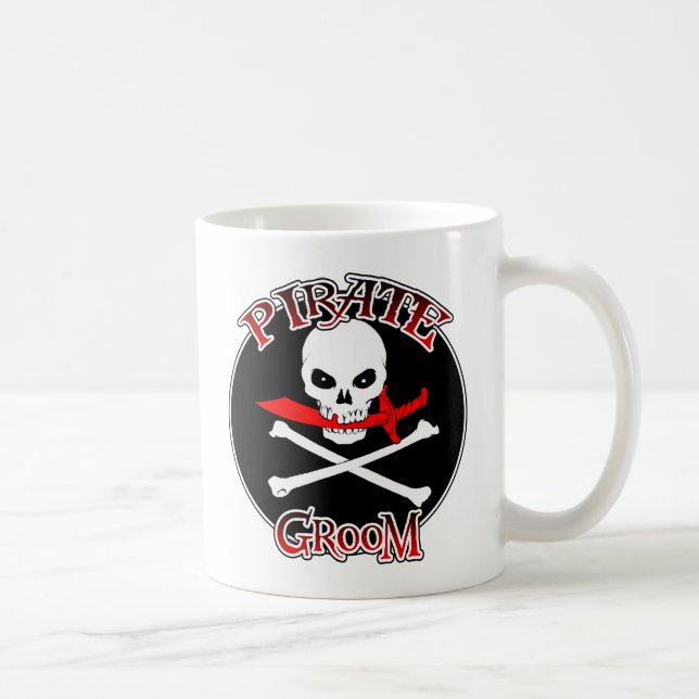 Pirate Groom Coffee Mug (Right)