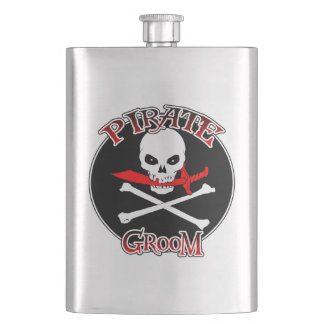 Pirate Groom Flask