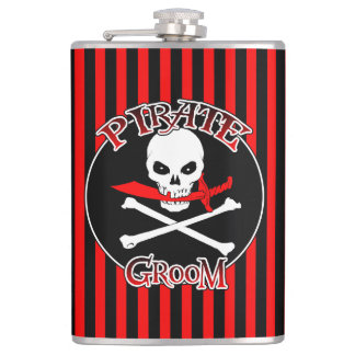 Pirate Groom Flask