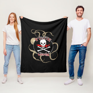 Pirate Groom Fleece Blanket